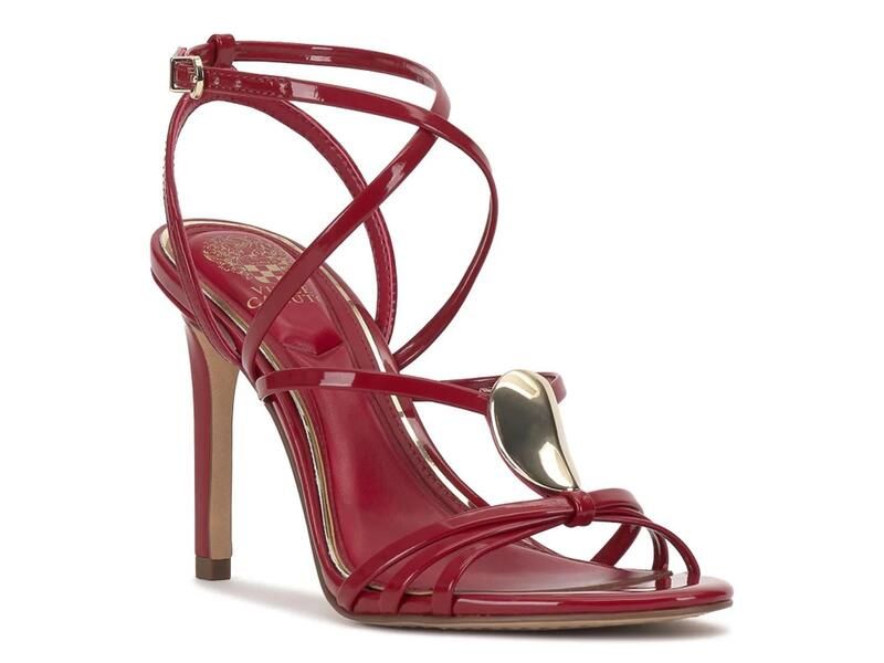 ヴィンスカムート レディース シューズ サンダル Vince CamutoArlein Sandal Red Patent Synthetic レッド