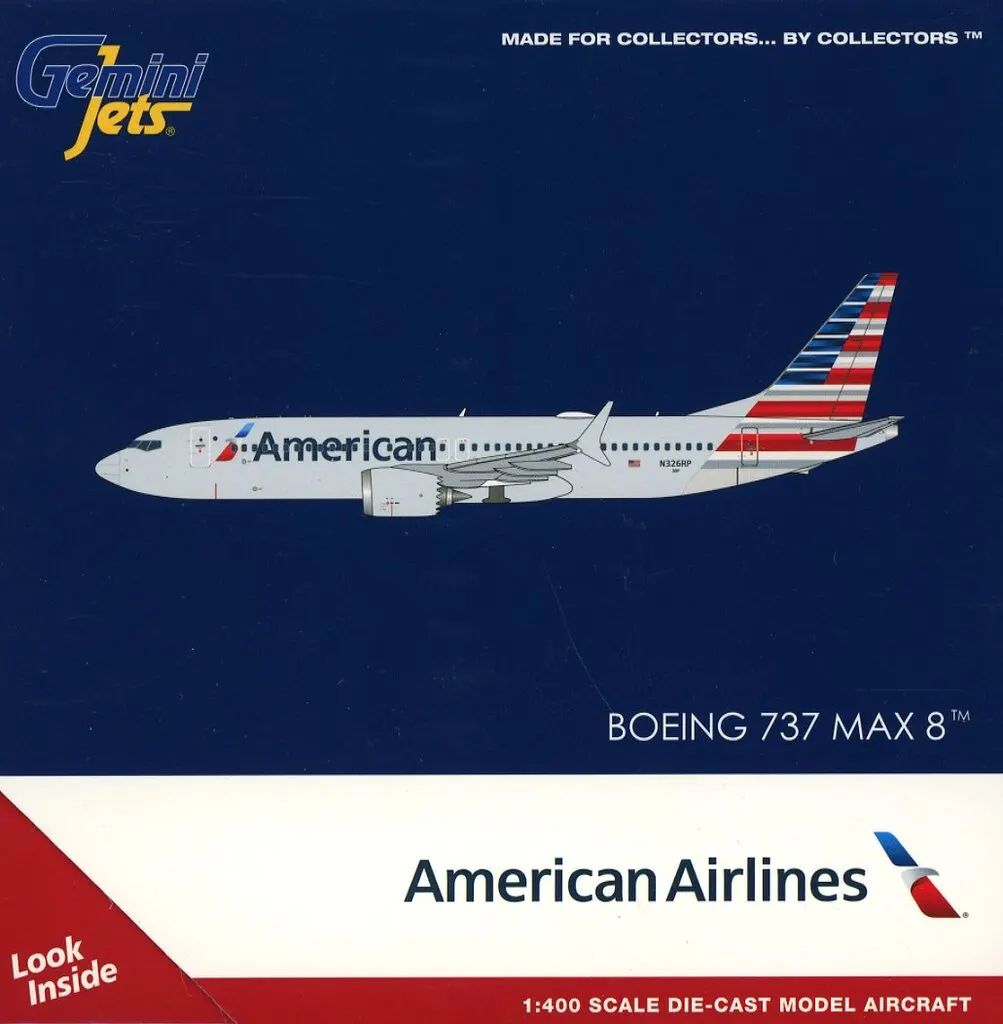 【新品】ミニカー 1/400 737 MAX 8 アメリカン航空 N326RP [GJAAL2358]