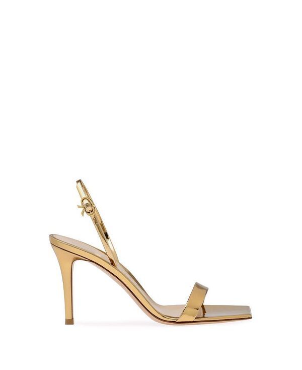ジャンヴィト ロッシ レディース シューズ サンダル Gianvito Rossi Ribbon Stiletto 85 Sandals Gold Tone ゴールド