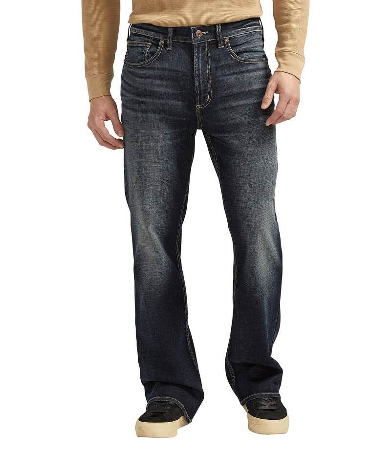 シルバー ジーンズ メンズ ボトムス デニムパンツ レギュラーフィット ブーツカット ブーツ Silver Jeans Co Craig Regular Fit Bootcut Leg Jeans Indigo インディゴ