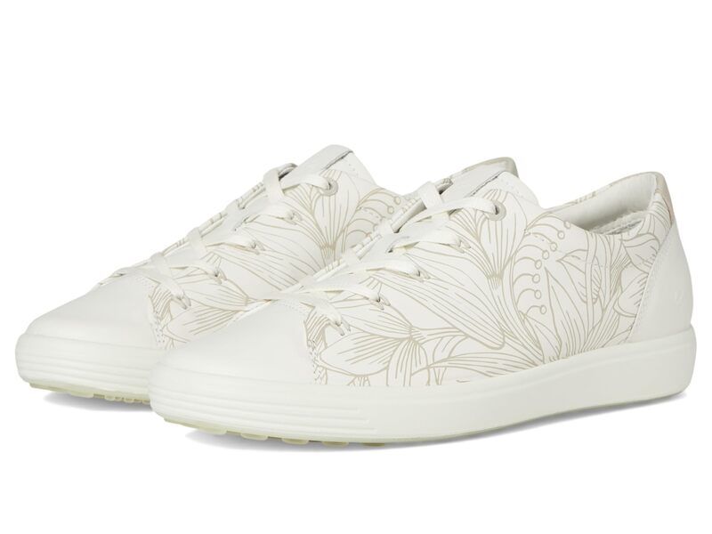 エコー レディース シューズ スニーカー フラワー柄 フラワー ECCO Soft 7 Floral Sneaker White Floral ホワイト