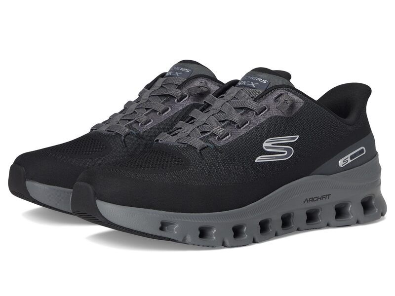 スケッチャーズ メンズ シューズ スニーカー SKECHERS Arch Fit GlideStepro Hands Free SlipIn BlackCharcoal ブラック