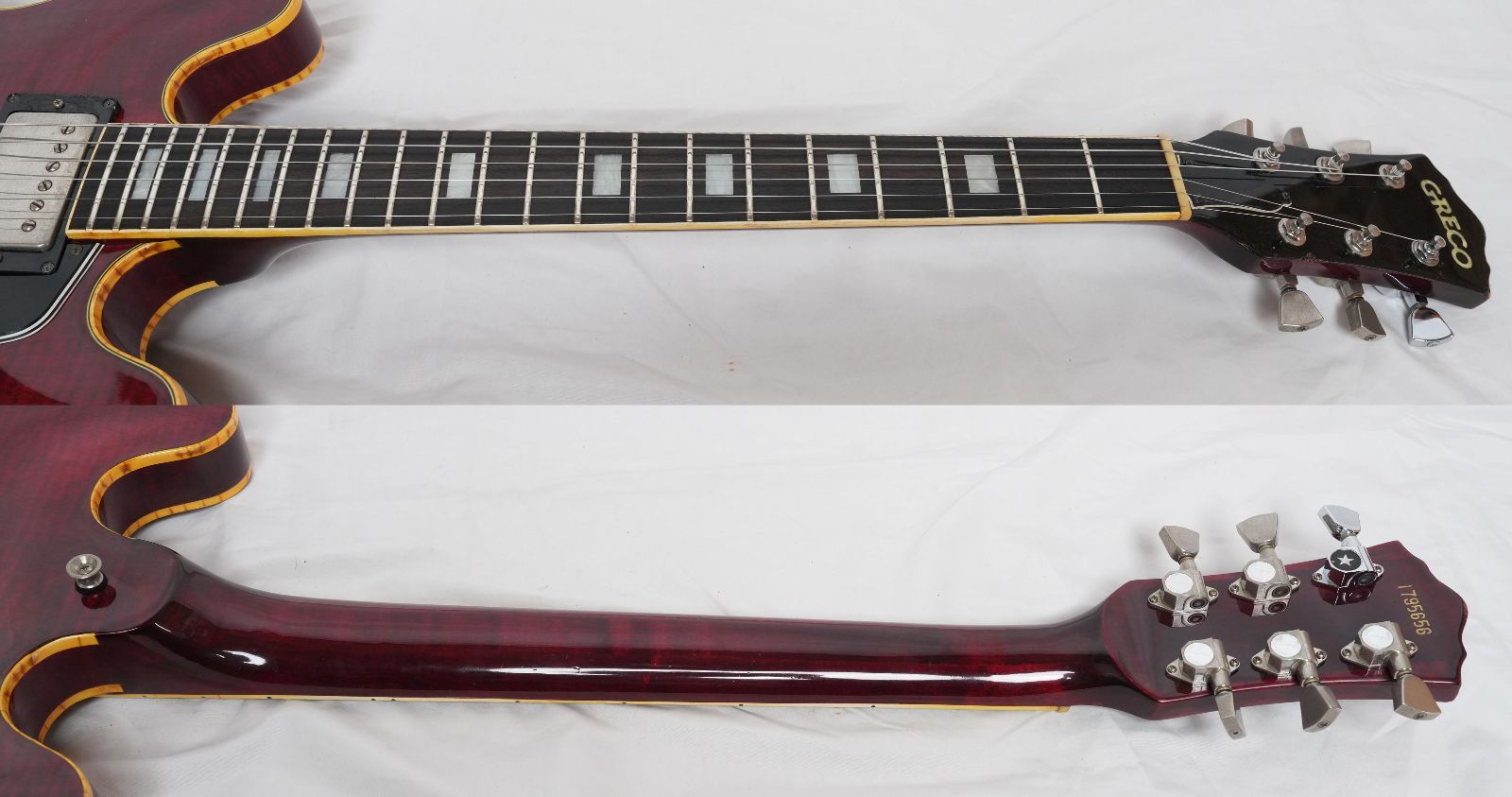 ☆Greco SA-700 WR セミアコ ES-335スタイル フレイム・ホワイト