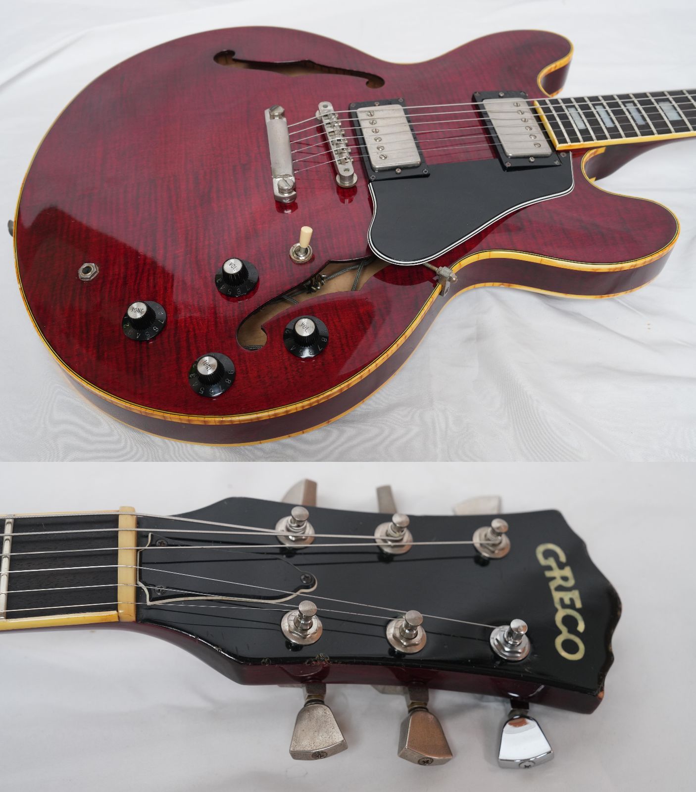 ☆Greco SA-700 WR セミアコ ES-335スタイル フレイム・ホワイト