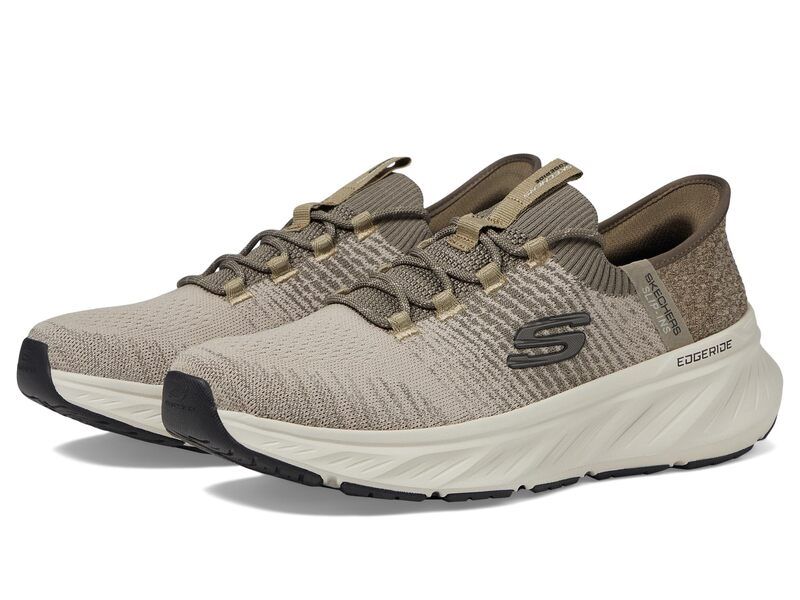 スケッチャーズ メンズ シューズ スニーカー SKECHERS Edgeride Raygo Hands Free SlipIn Taupe トープ