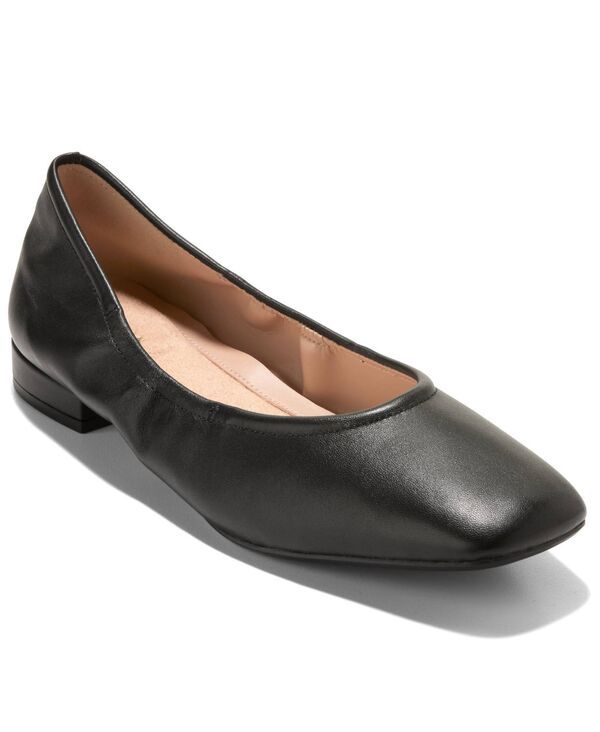 コールハーン レディース シューズ スリッポン・ローファー Cole Haan Womens GoTo Valinda BalletslipOn Flats Black Leather ブラック 34,320円