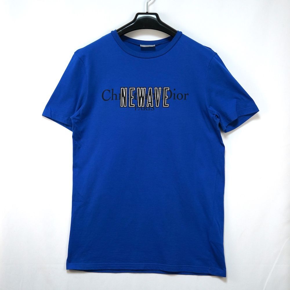 DIOR HOMME ディオールオム 17SS NEWAVE ロゴ プリント Tシャツ ブルー