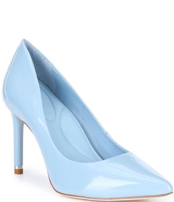 アントニオ メラーニ レディース シューズ ヒール レザー Antonio Melani Kara Leather Classic Pointed Toe Pumps Cornflower Blue ブルー