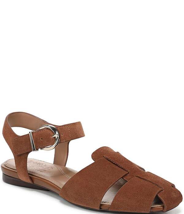 ナチュライザー レディース シューズ パンプス サンダル スエード アンクル Naturalizer Cleo Suede Buckle Hardware Ankle Wrap Sandals Walnut Wake