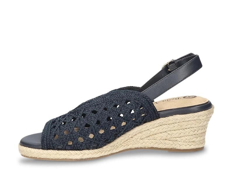 ベラヴィータ レディース シューズ サンダル Bella VitaBethany Espadrille Wedge Sandal Navy ネイビー