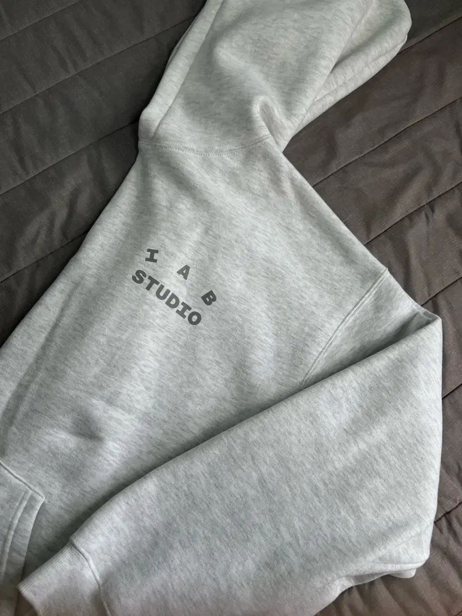 IAB STUDIO ライトグレー フードTシャツ (XL)