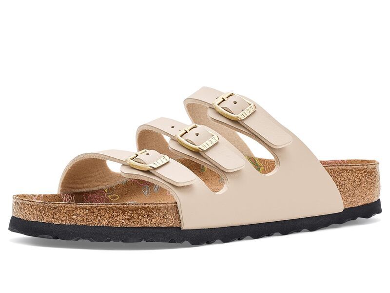 ビルケンシュトック レディース シューズ サンダル プリント Birkenstock Florida Printed Footbed Sandcastle
