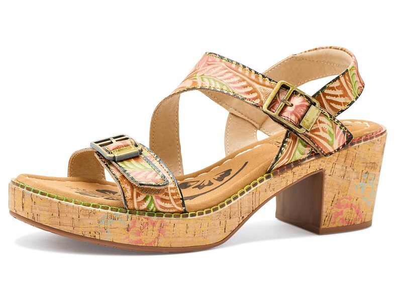 スプリングステップ レディース シューズ ヒール LArtiste by Spring Step Jess Tan Multi タン