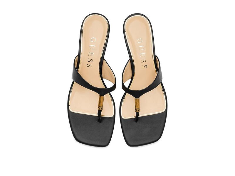 ゲス レディース シューズ ヒール GUESS Yaiza Black Leather ブラック