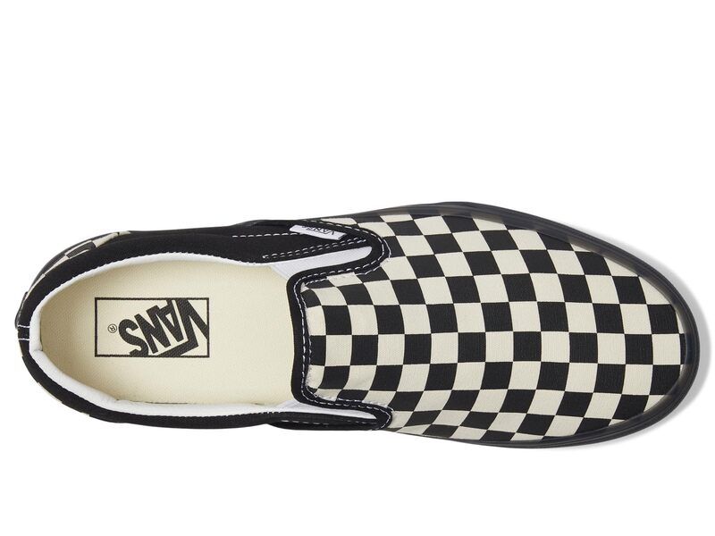 バンズ メンズ シューズ スニーカー Vans Classic SlipOn Checkerboard Wh チェック