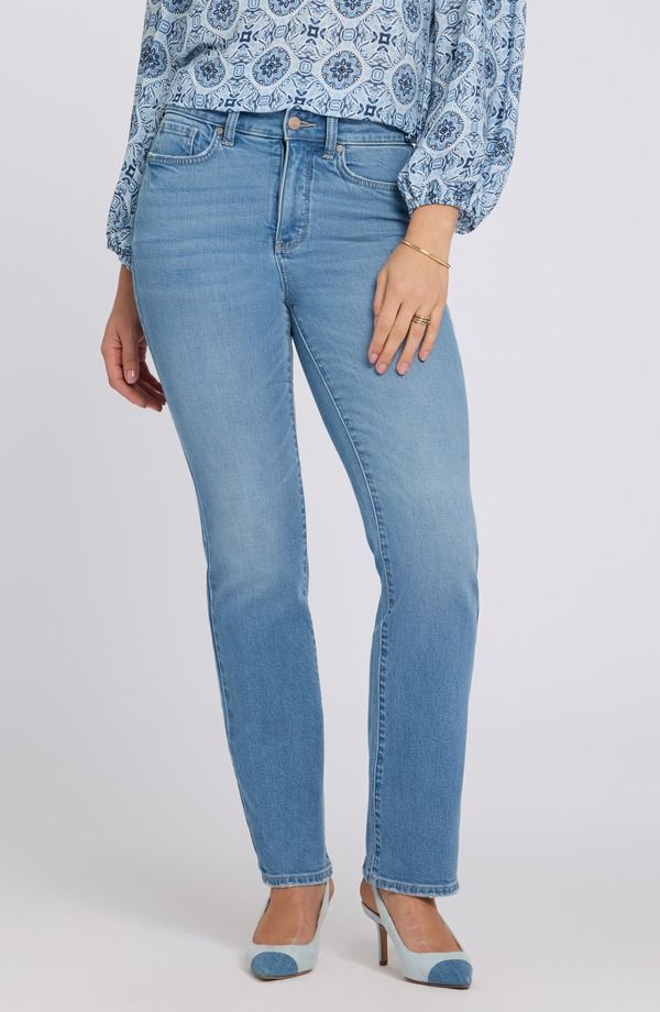 エヌワイディージェイ レディース ボトムス デニムパンツ ストレート ハイウエスト ジーンズ NYDJ Marilyn High Waistraight Leg Jeans Vista Lakes
