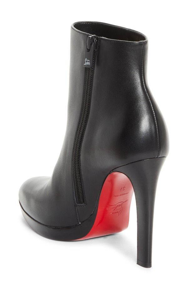 クリスチャン・ルブタン レディース シューズ ブーツ・レインブーツ Christian Louboutin Fannylove Bootie Black Black ブラック