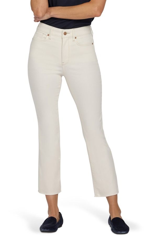 エヌワイディージェイ レディース ボトムス デニムパンツ ブーツカット アンクル ブーツ ジーンズ NYDJ Coolmax Slim Ankle Bootcut Jeans Vintage White ホワイト