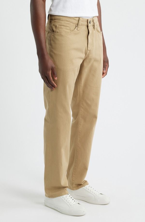 ３４ヘリテージ メンズ ボトムス カジュアルパンツ ストレート コットン 34 Heritage Charisma Stretch Cotton Straight Leg Pants Beige Honeycomb ベージュ