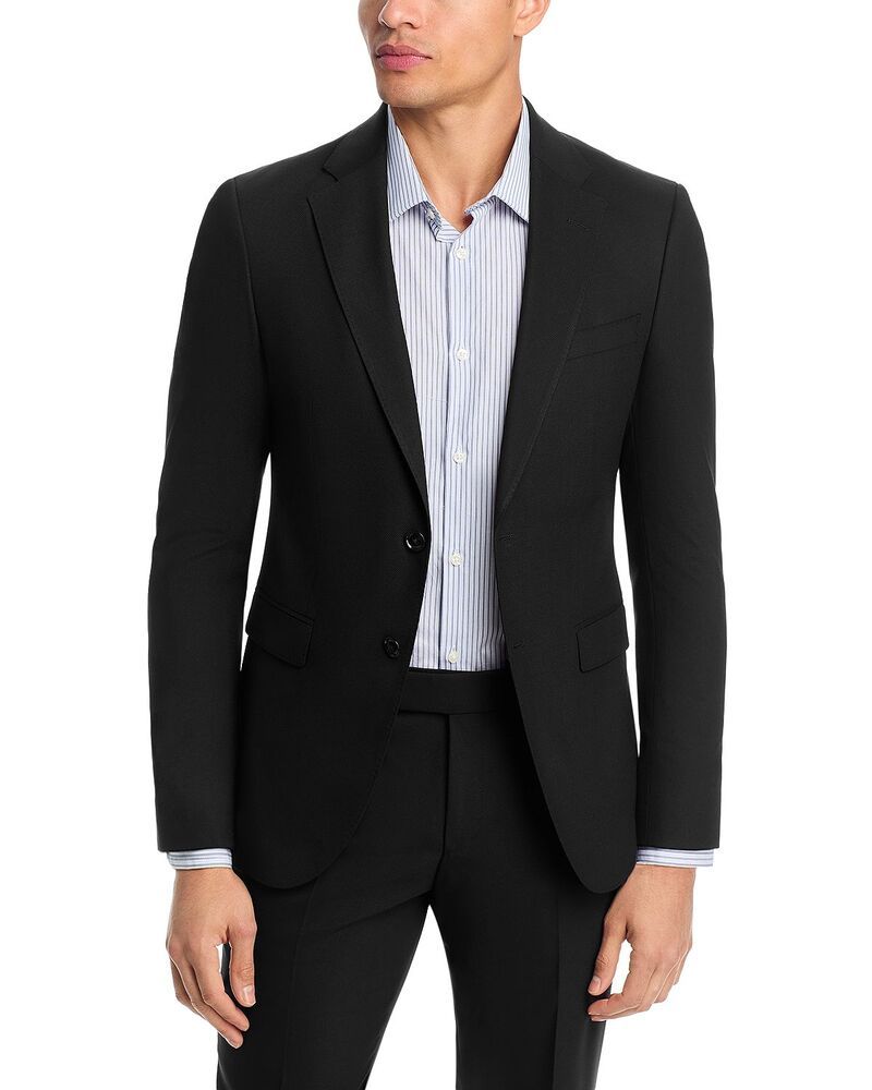 ボス メンズ アウター ジャケット・ブルゾン スリムフィット ウール BOSS Reymond Extra Slim Fitextured Performance Wool Suit Jacket Black ブラック