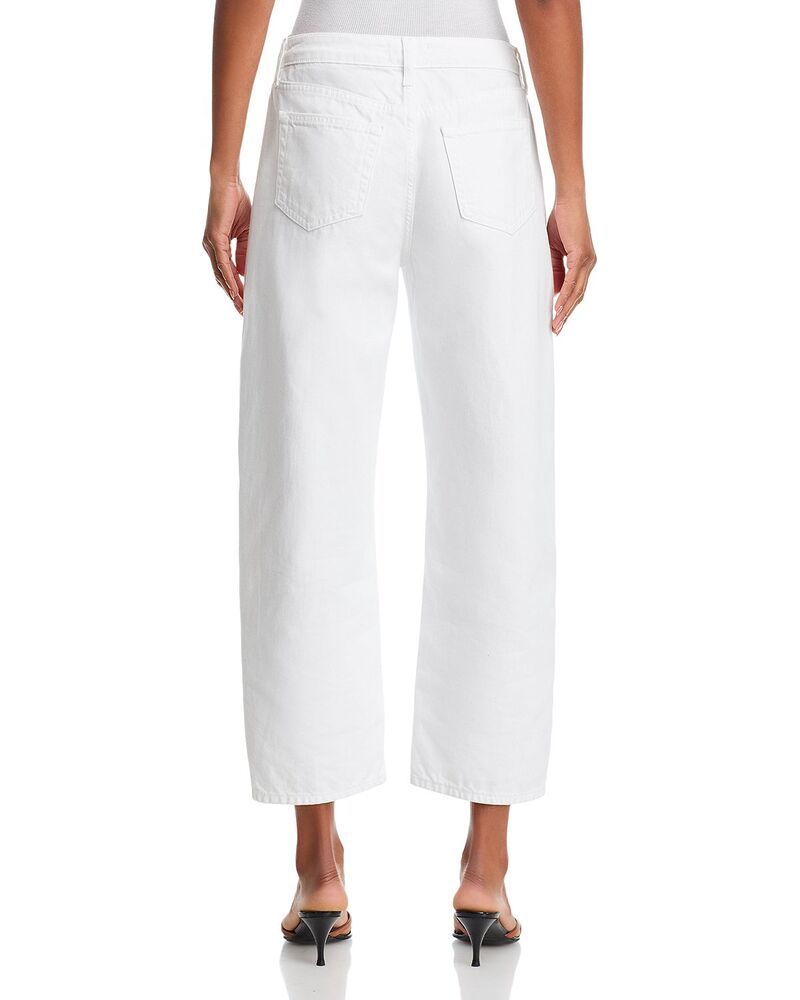 ラジャンス レディース ボトムス デニムパンツ ジーンズ LAGENCE Mallis High Rise Bow Leg Jeans in Blanc