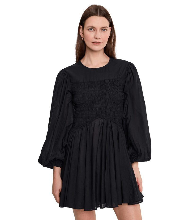 オールセインツ レディース トップス ワンピース AllSaints Chia Dress Black ブラック