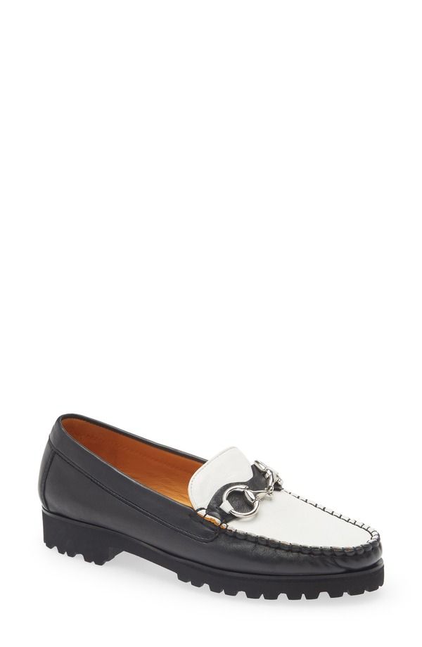 ロバート ツア レディース シューズ スリッポン・ローファー Robert Zur Soho Classic Bit Loafer Multiple Widths Available Black White ホワイト