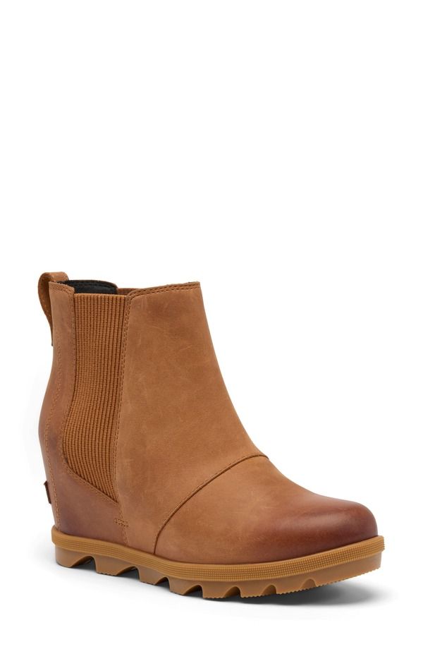 ソレル レディース シューズ ブーツ・レインブーツ チェルシーブーツ チェルシー SOREL Joan Rhapsody Waterproof Chelsea Boot Velvetan Gum 2 タン