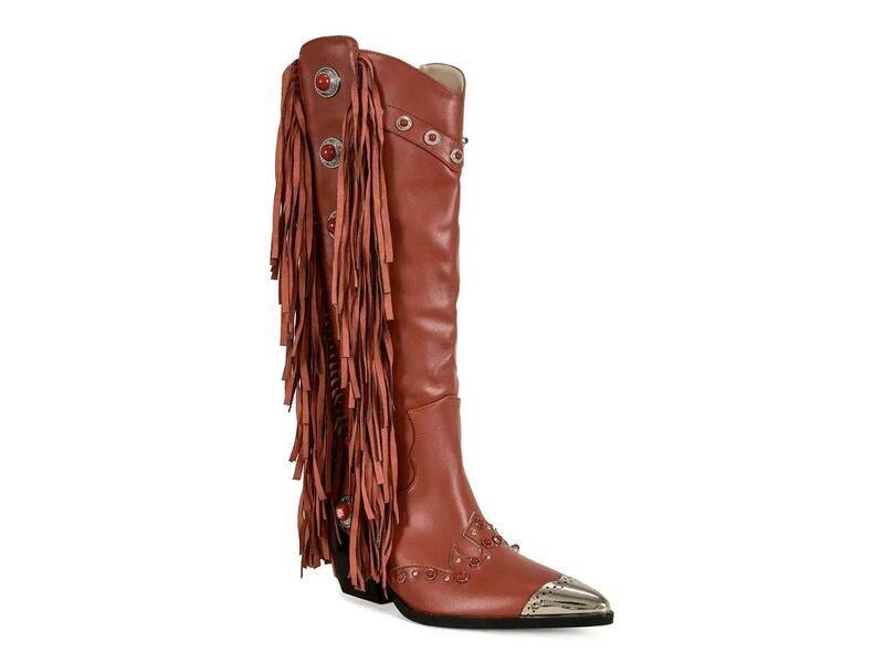 アザレア ワン レディース シューズ ブーツ・レインブーツ Azalea WangPelagius Cowboy Boot Red Brown レッド