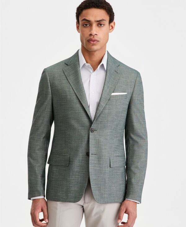 カルバンクライン メンズ アウター ジャケット・ブルゾン ブレザー Calvin Klein MenslimFit Blazer Forest Green グリーン