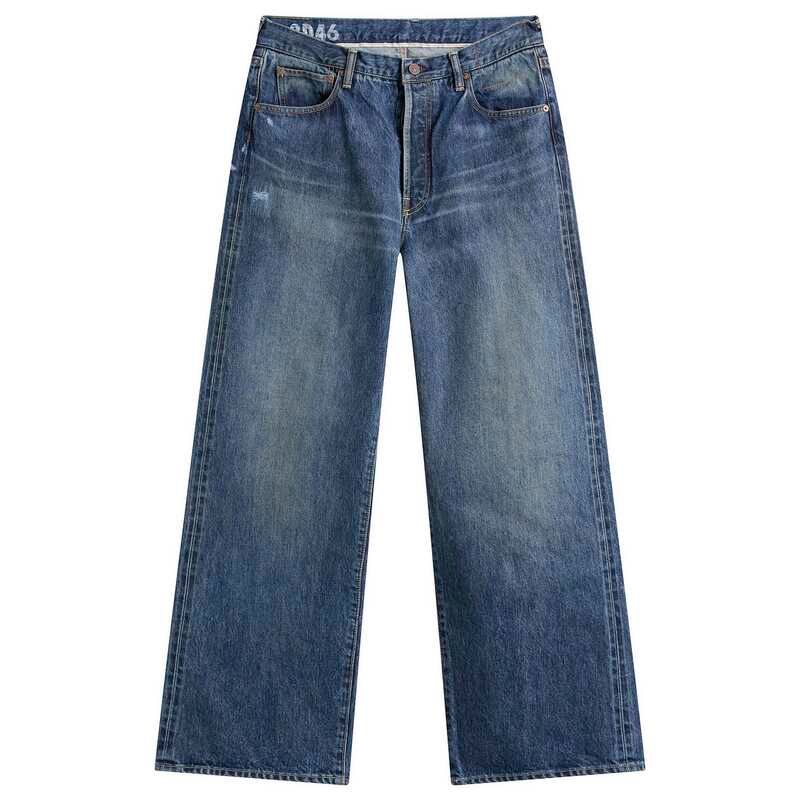 ビズビム メンズ ボトムス デニムパンツ ジーンズ Visvim Social Sculpture 01 Wide Damaged Jeans Indigo インディゴ