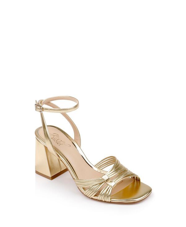 【送料無料】 ジュウェルダグレイミシュカ レディース サンダル シューズ Womens Michelle Evening Block Heel Sandals Gold Metallic