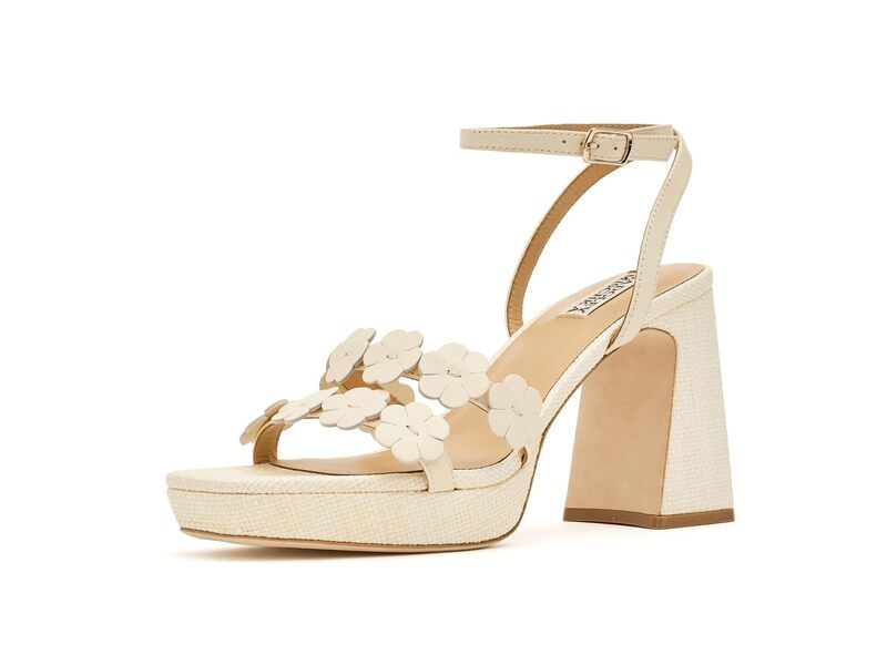 バッジェリーミシュカ レディース シューズ スリッポン・ローファー Badgley Mischka Waverly Cream Leather クリーム