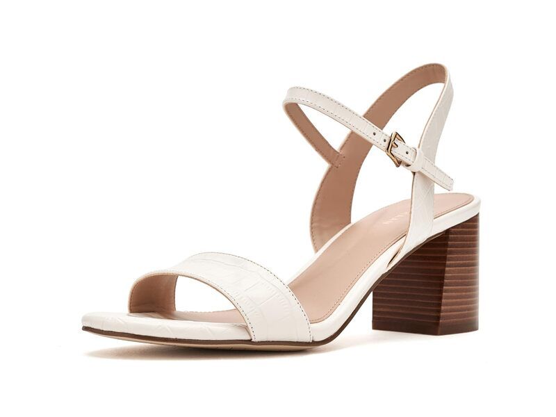 コールハーン レディース シューズ ヒール サンダル Cole Haan Josie Block Heel Sandals 65mm Powder Crocodile Print Leather