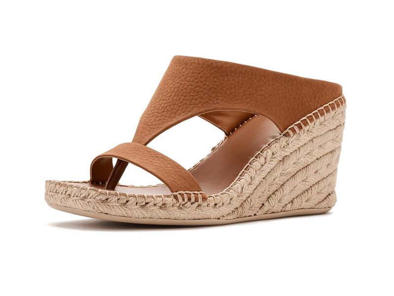 フランコサルト レディース シューズ ヒール サンダル Franco Sarto Farren Espadrille Sandals Caramel Brown Leather ブラウン