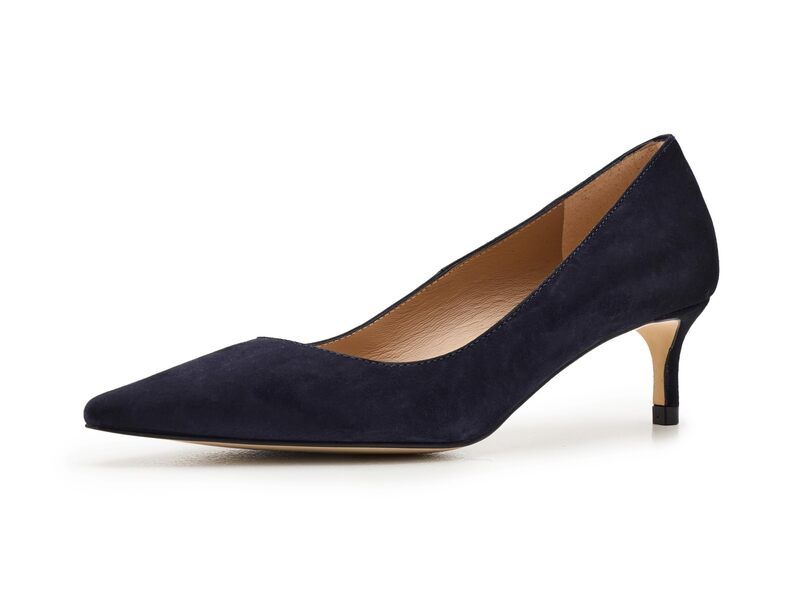 エルケーベネット レディース シューズ ヒール LK Bennett New Ava Pointed Kitten Heel Court Navy ネイビー