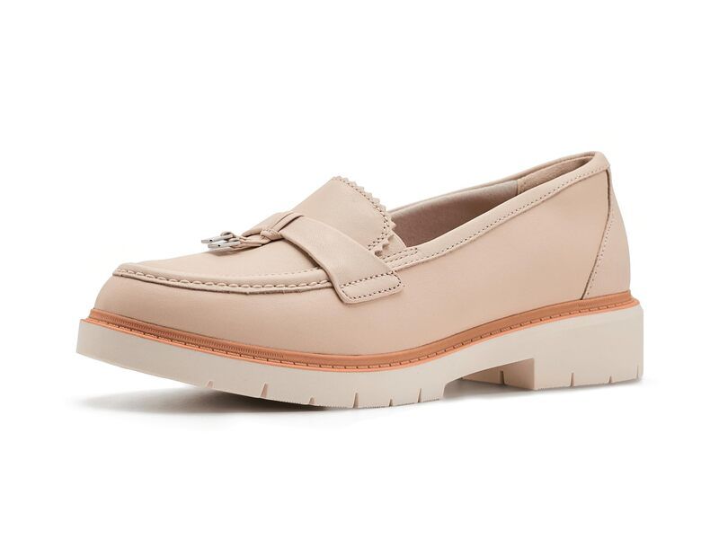 クラークス レディース シューズ スリッポン・ローファー Clarks Westlynn Bella Cream Leather クリーム