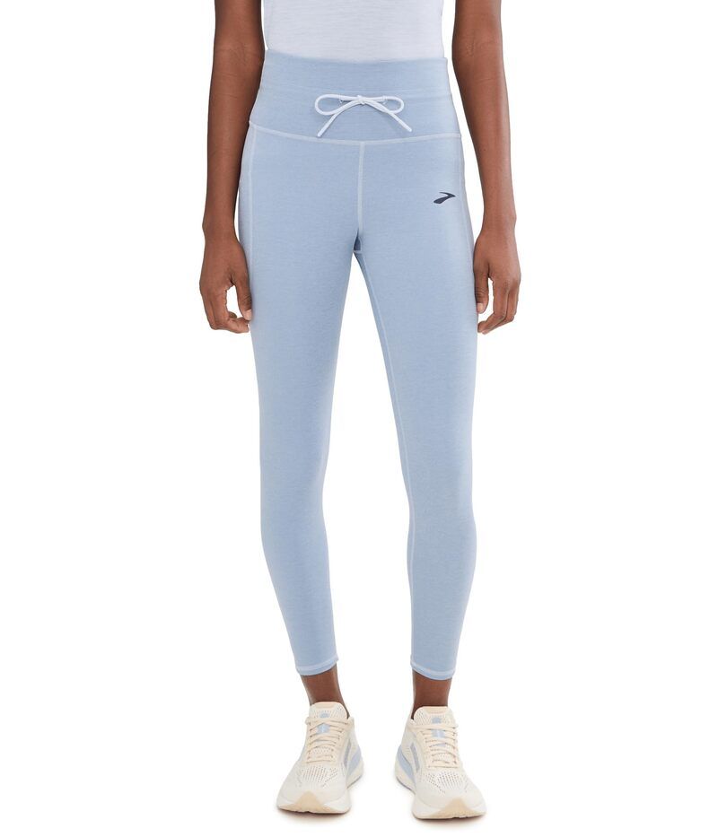 ブルックス レディース ボトムス カジュアルパンツ Brooks Luxe Tight Heather Halogen Blue ヘザー