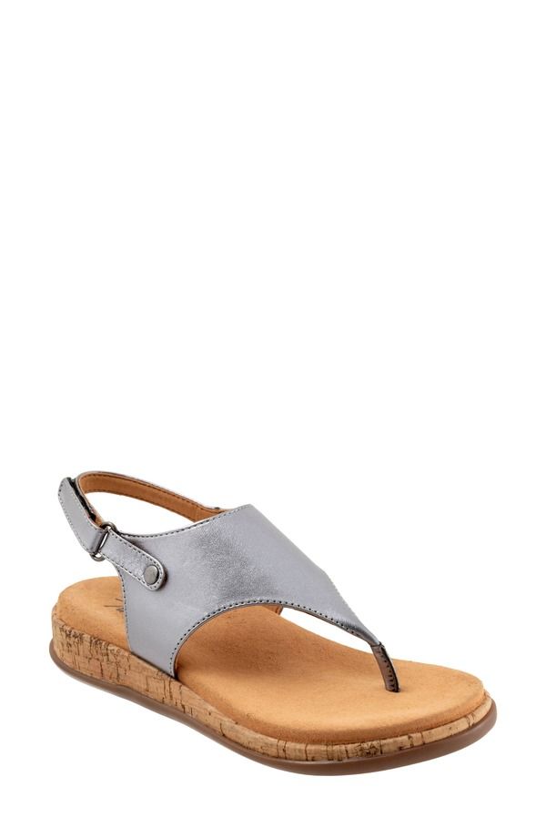 トロッターズ レディース シューズ サンダル Trotters Garret Sandal Pewter ピューター