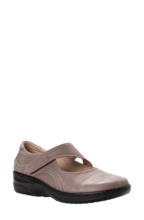 プロプト レディース シューズ パンプス Propt Golda Flat Grey Leather グレー