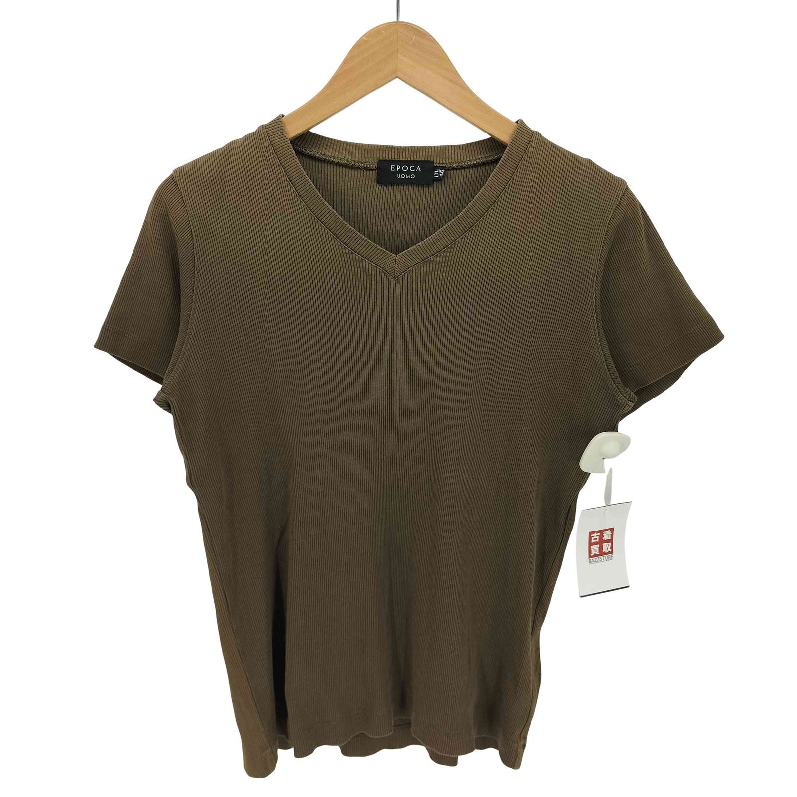 エポカウォモ Epoca uomo Vネック リブ Tシャツ メンズ 46 - メルカリ