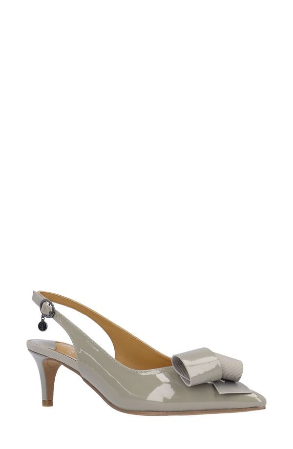 ジェイレニー レディース シューズ ヒール J Rene Delara Pointed Toe Slingback Pump Dark Grey グレー