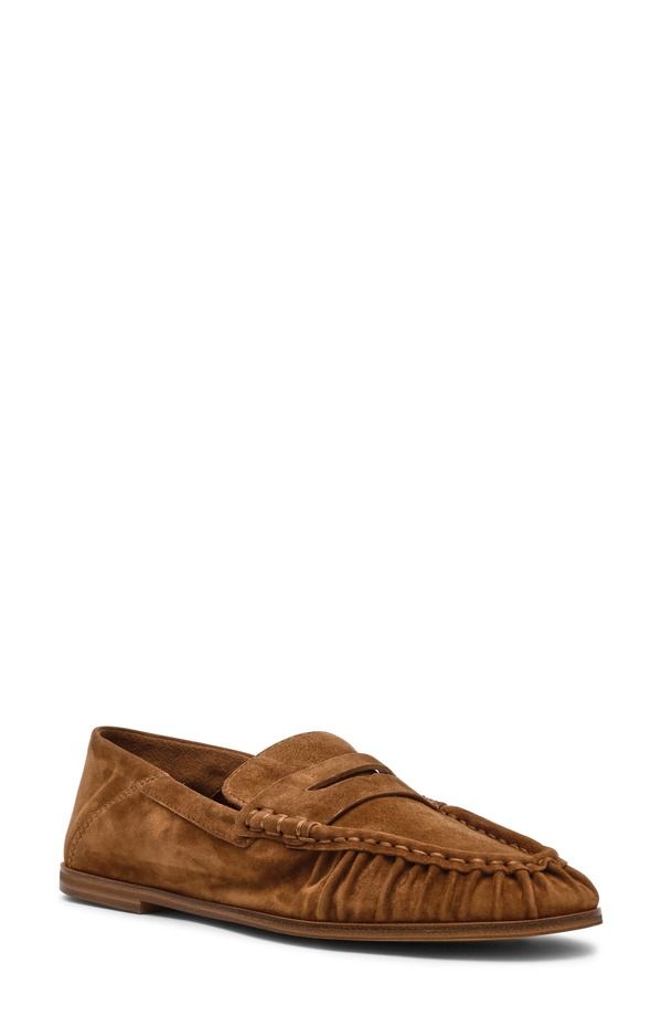 スティーブ マデン レディース シューズ スリッポン・ローファー Steve Madden Stewart Convertible Penny Loafer Chestnut Suede