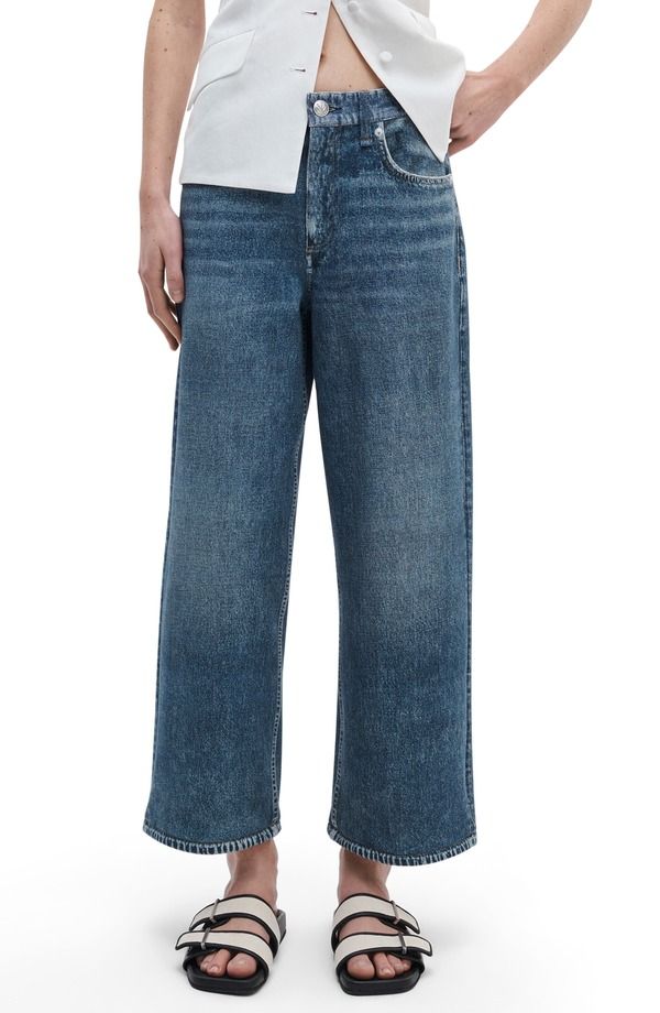 ラグアンドボーン レディース ボトムス デニムパンツ ワイドレッグ パイル コットン アンクル ジーンズ rag bone rb Miramar Andi Ankle Wide Leg Cotton Terry Sweatpant Jeans Kimbr 47,280円