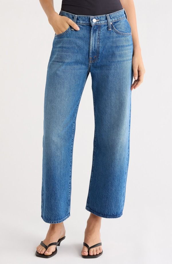 マザー レディース ボトムス カジュアルパンツ ジーンズ MOTHER Lil Dodger Flood Jeans Green Thumb グリーン