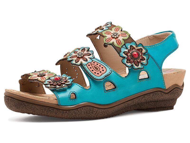 スプリングステップ レディース シューズ ヒール Lartiste By Spring Step Bethie Turquoise Multi ターコイズ