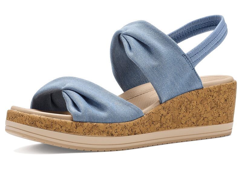ライフストライド レディース シューズ ヒール サンダル Lifestride Riley Slingback Sandals Blue ブルー