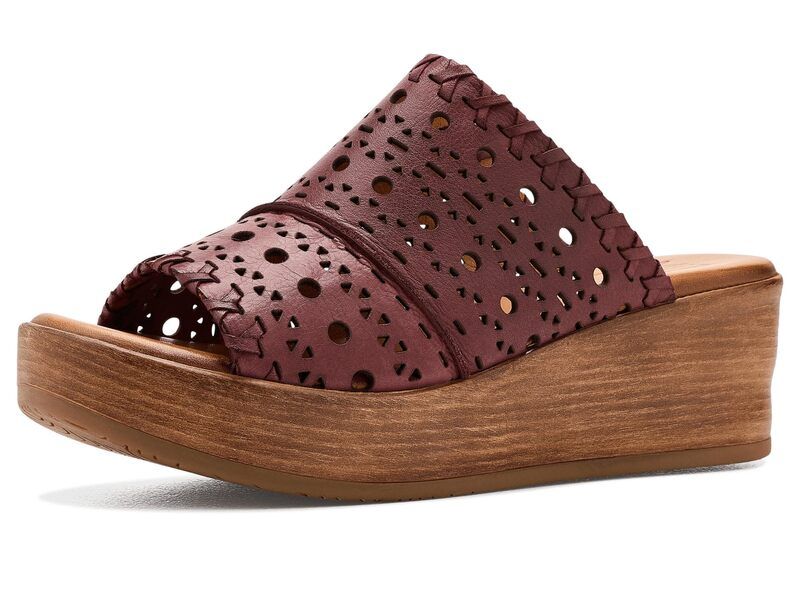 ミズムーズ レディース シューズ ヒール サンダル Miz Mooz Wesley Wedge Sandals Wine ワイン