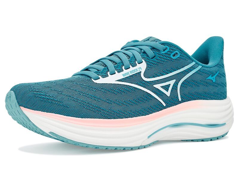 ミズノ レディース シューズ スニーカー Mizuno Wave Rider 29 LarkspurWhite ホワイト