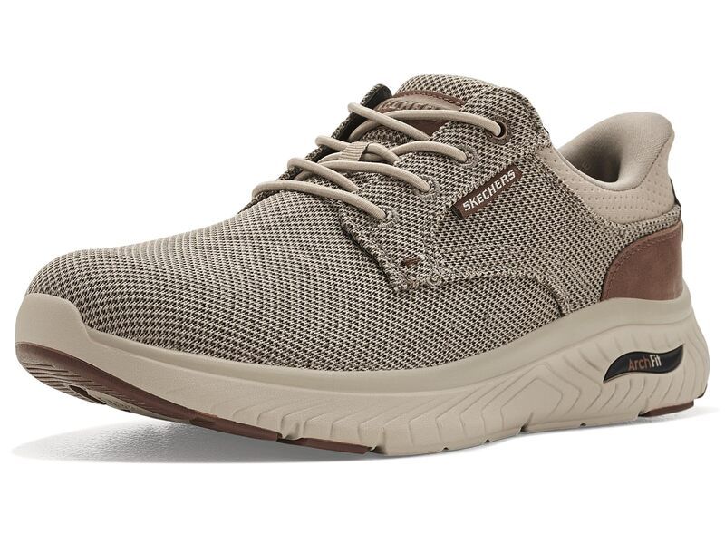 スケッチャーズ メンズ シューズ スニーカー Skechers Arch Fit Crosser Ruger Taupe トープ